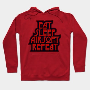 Eat Sleep Airsoft Repeat InfaredTypographical Design Hoodie